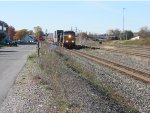 3454 leads an eastbound stack train